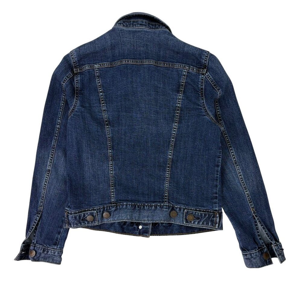 A.N.A Women’s Blue Denim Jean Jacket Size Small Stretch Classic Button Up - Picture 3 of 15